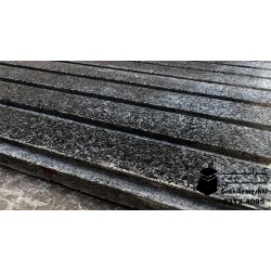 سنگ گرانیت مشکی نطنز 40*40 شیار دار معدن آقای علیزاده-Black Granite Natanz Mr Alizadeh Mine
